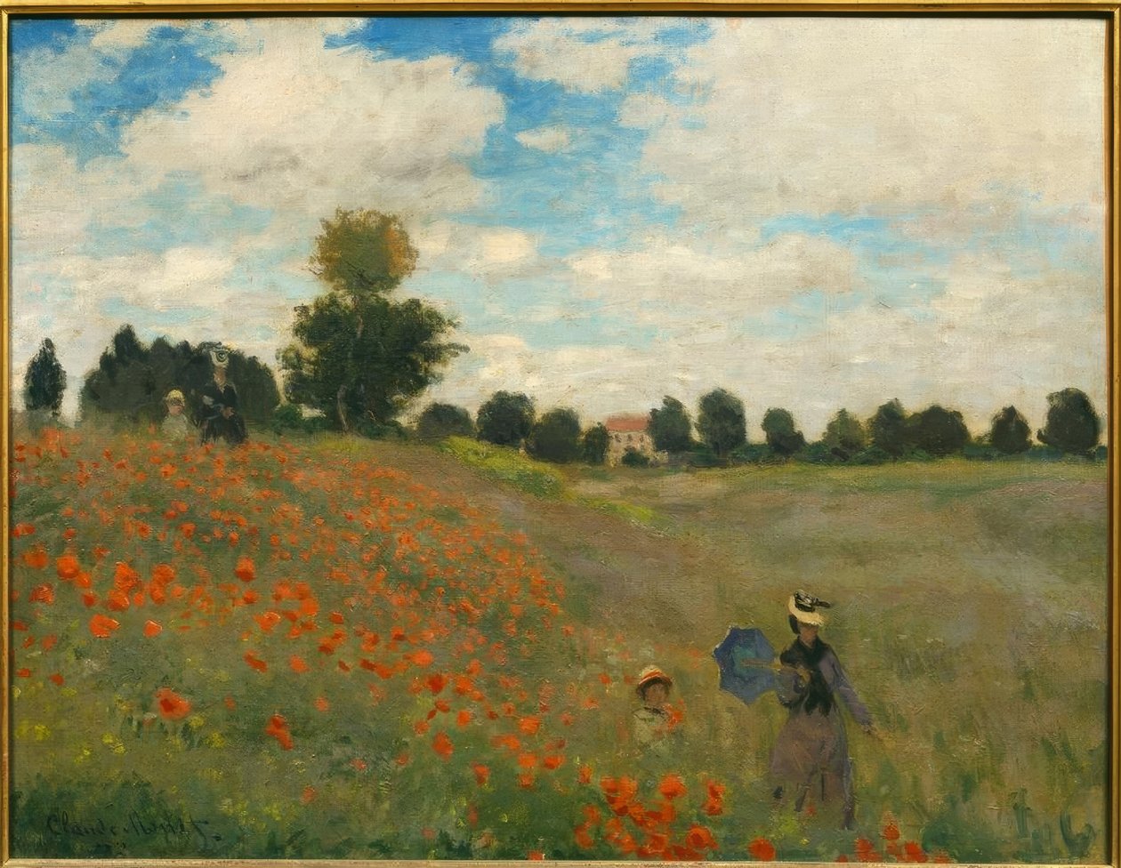 Vlčí máky v Argenteuil od Claude Monet