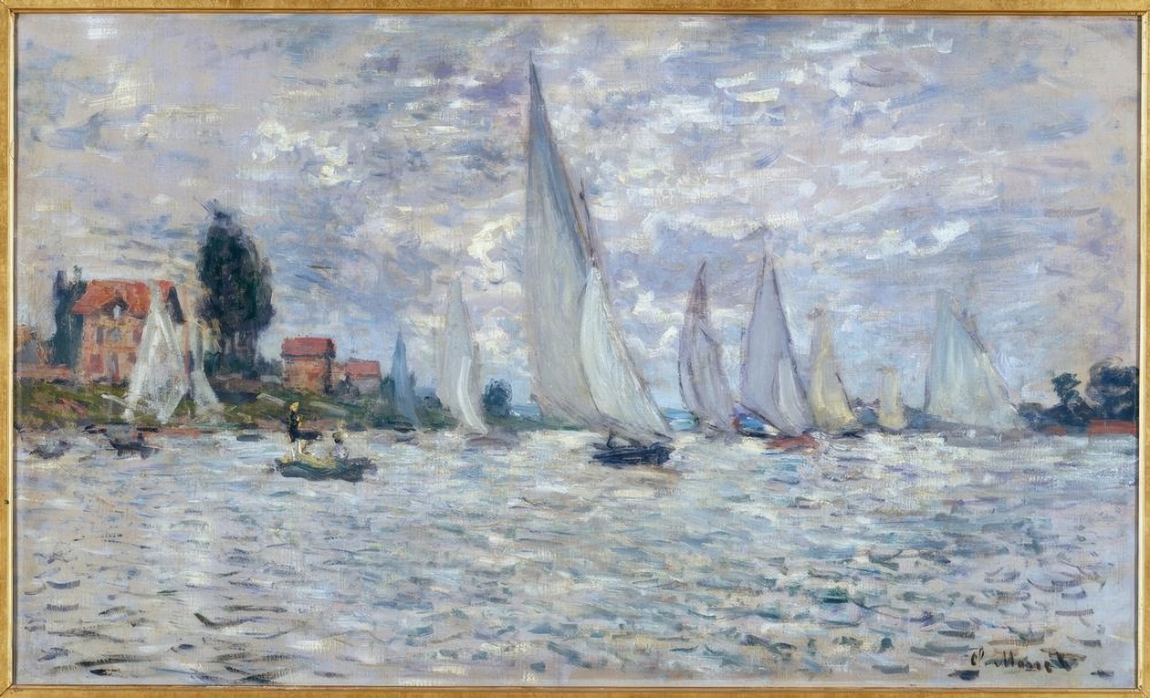 Lodě. Regaty v Argenteuil od Claude Monet