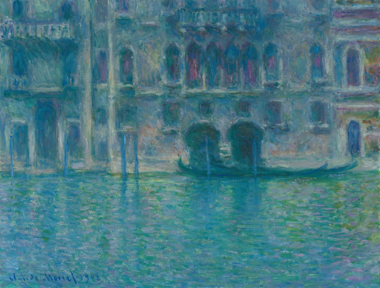 Palazzo da Mula, Benátky, 1908. od Claude Monet
