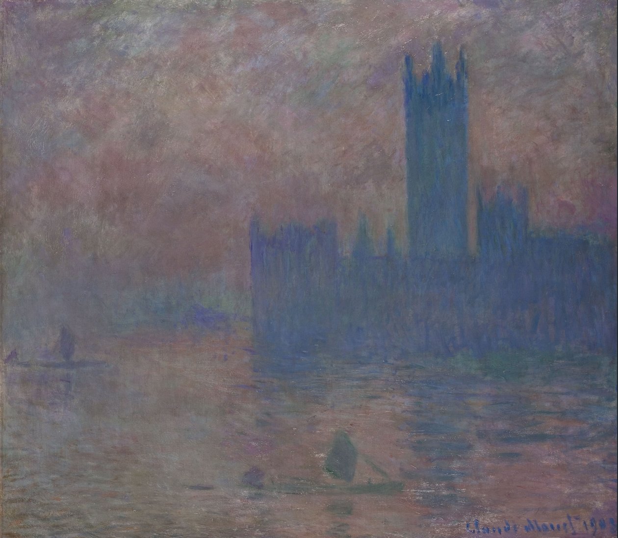 Parlament. Londýn od Claude Monet