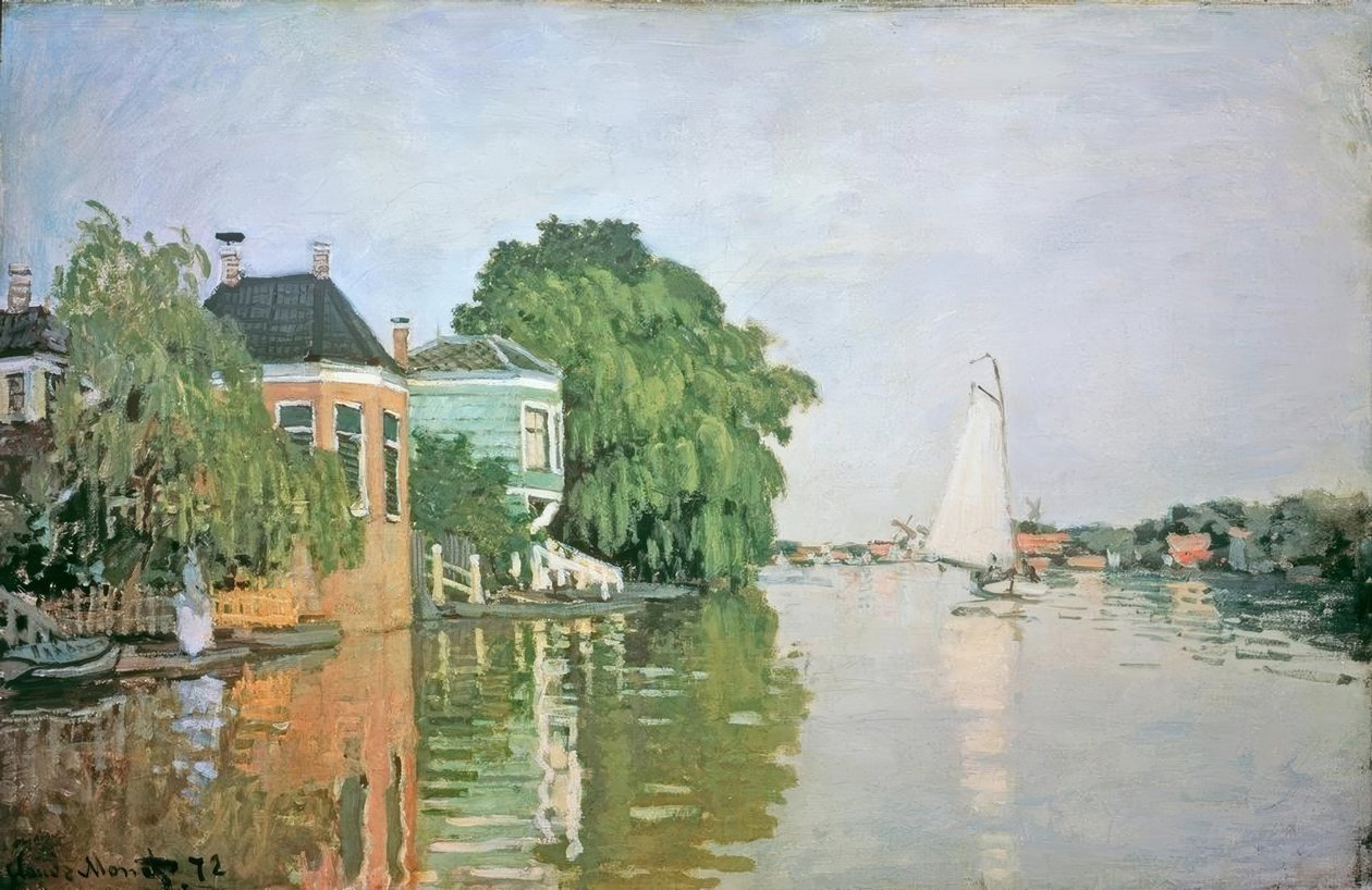 Krajina poblíž Zaandamu od Claude Monet