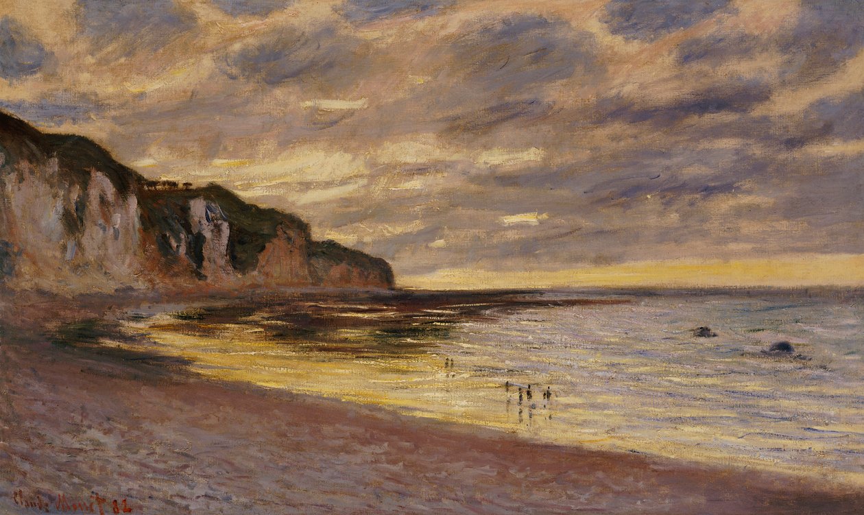 Pointe De Lailly, Odliv, 1882 od Claude Monet