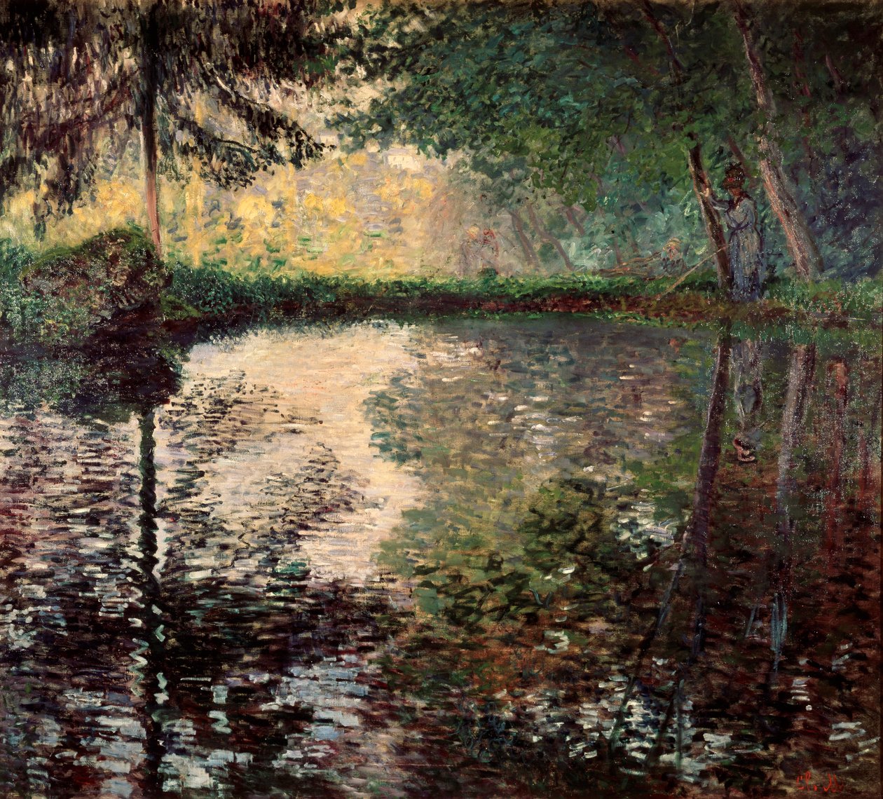 Rybník v Montgeronu, c1876. od Claude Monet