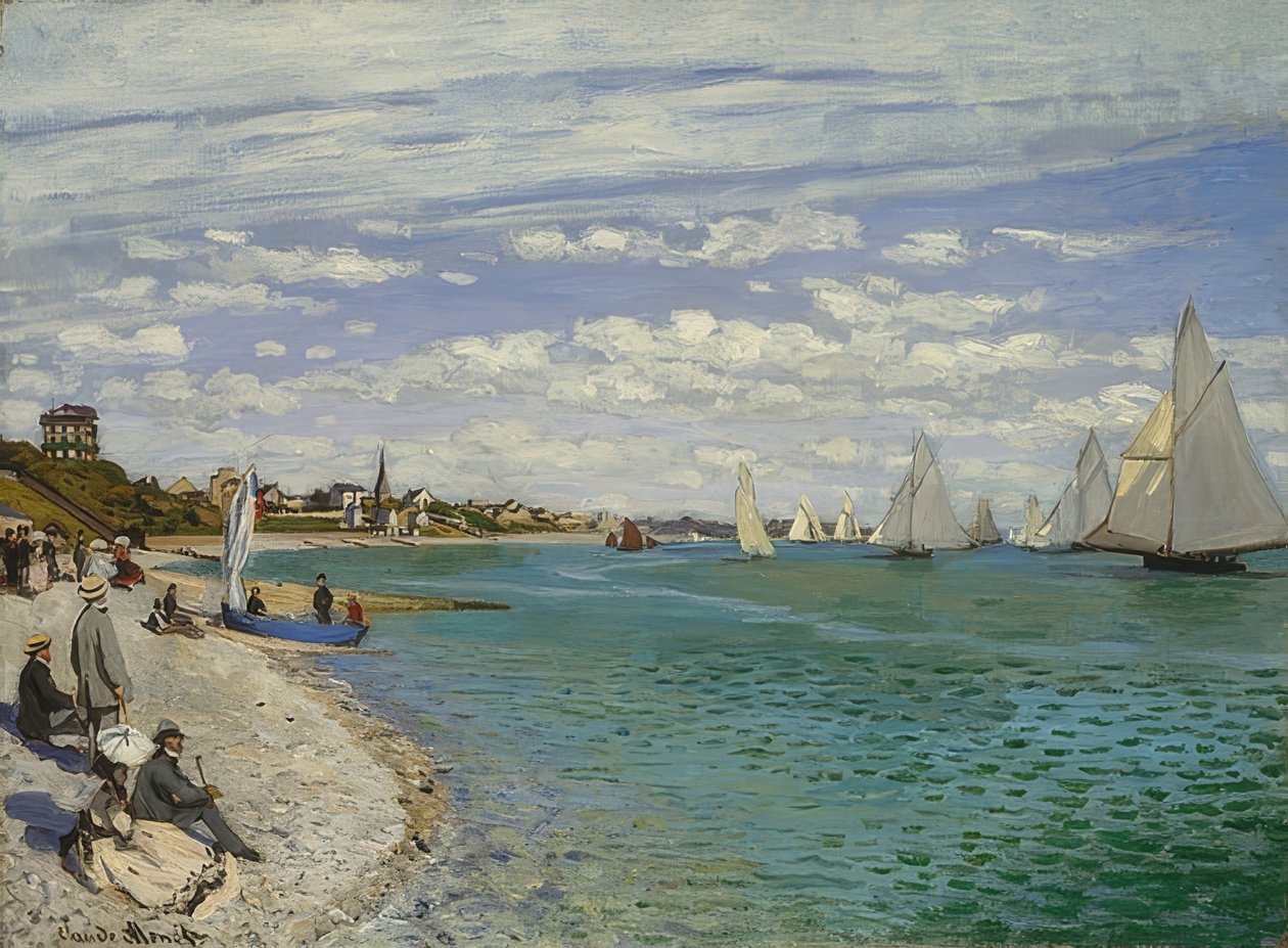 Regata v Sainte-Adresse. 1867 od Claude Monet