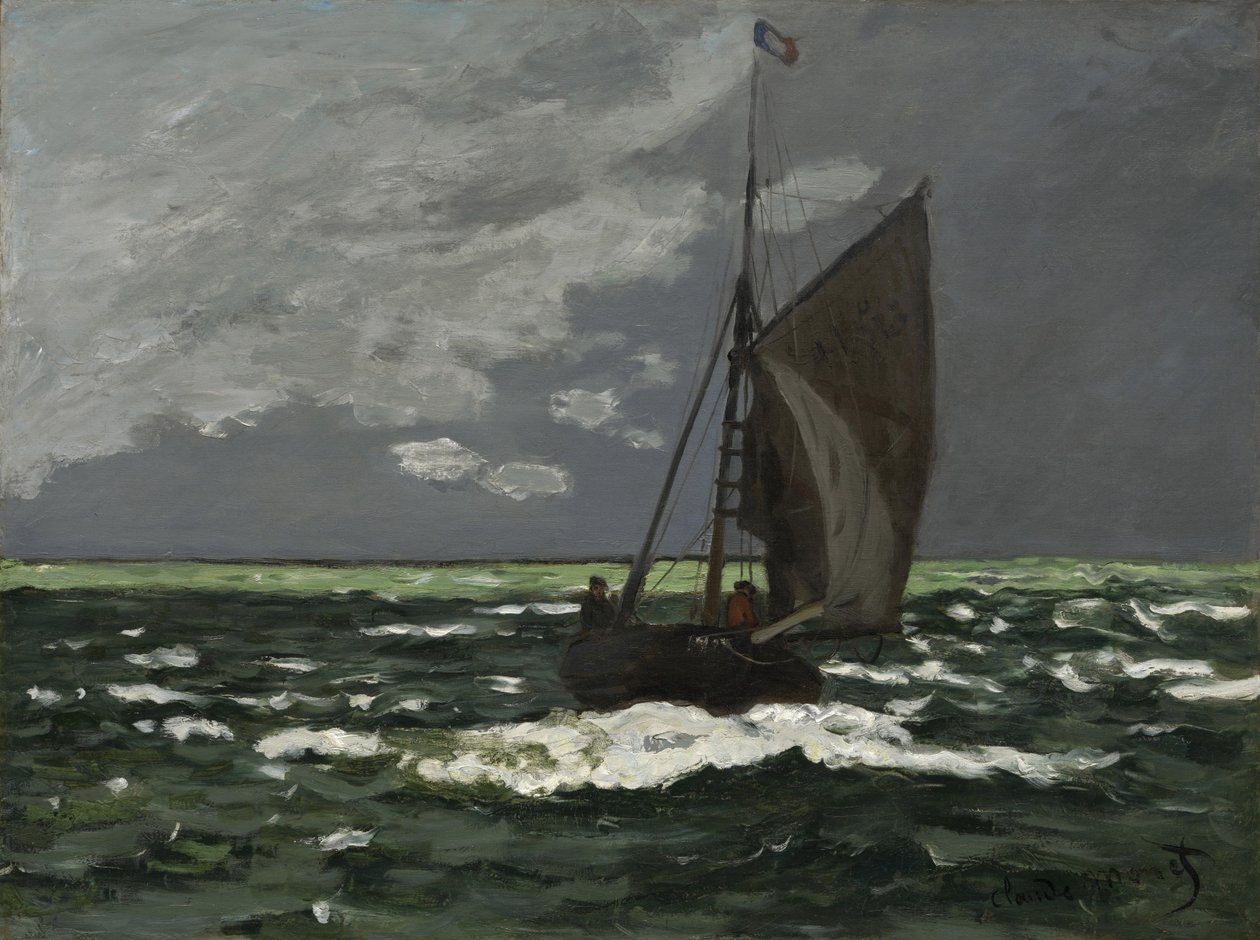 Přímořská krajina, Bouře od Claude Monet