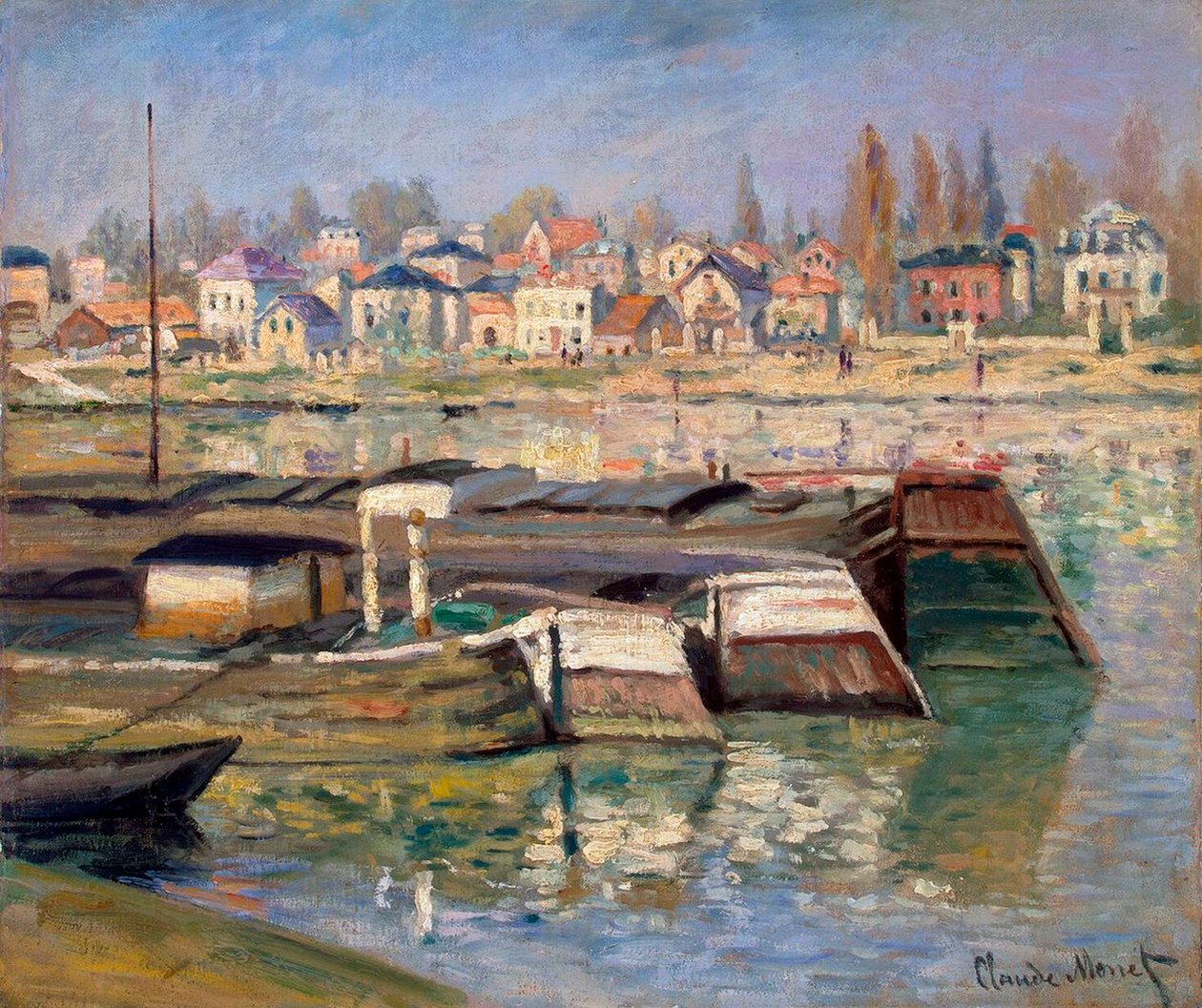 Seina v Asnières, 1873. od Claude Monet