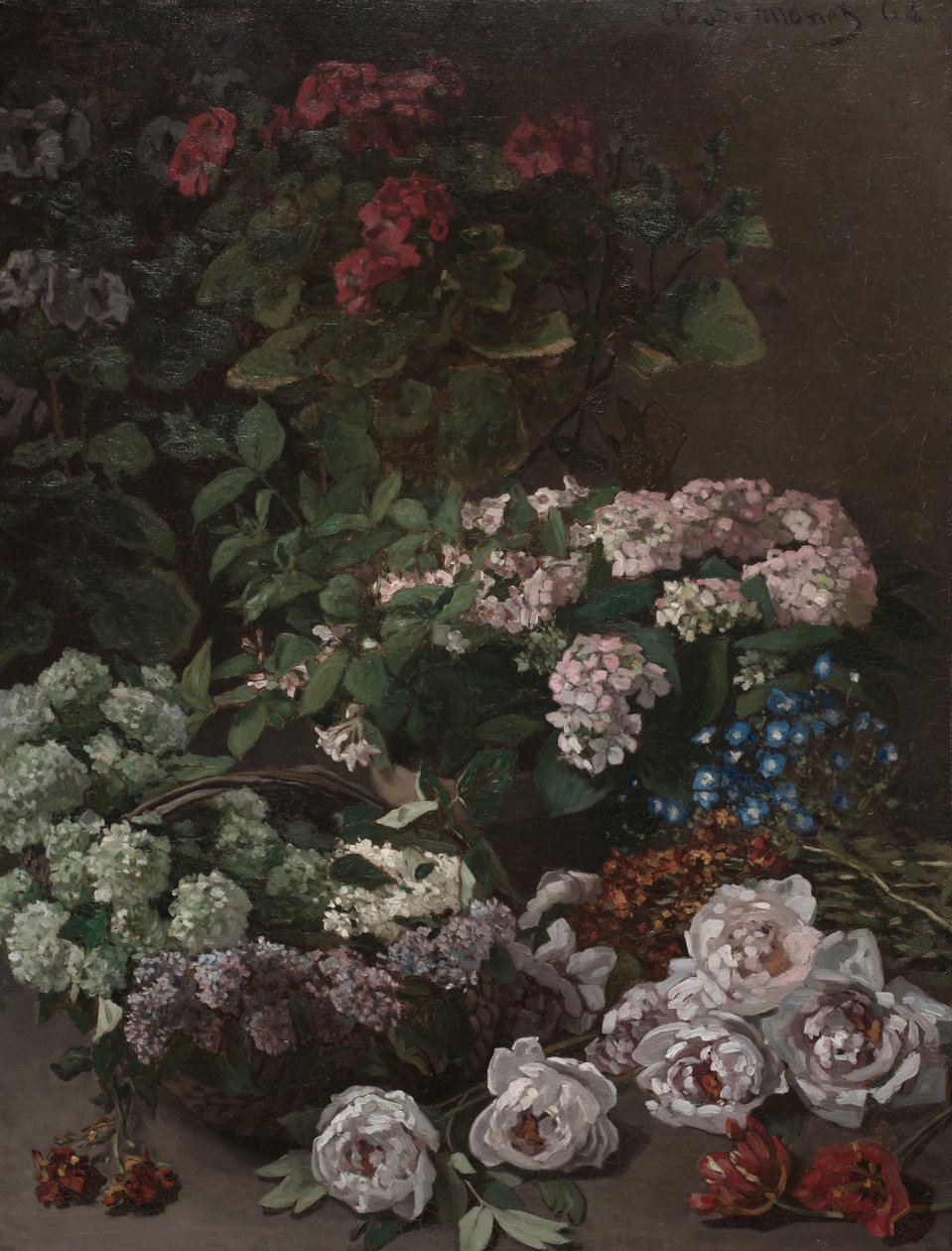 Jarní květiny od Claude Monet