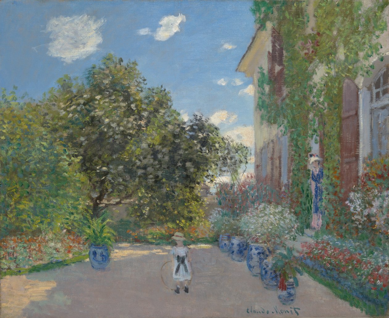 Dům umělce v Argenteuil od Claude Monet