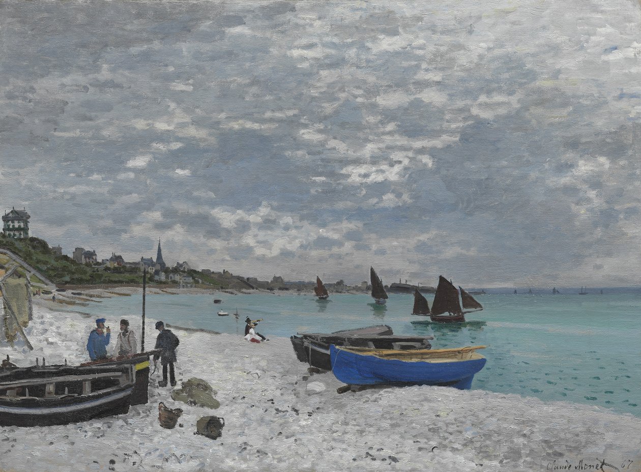 Pláž v Sainte-Adresse, 1867 od Claude Monet