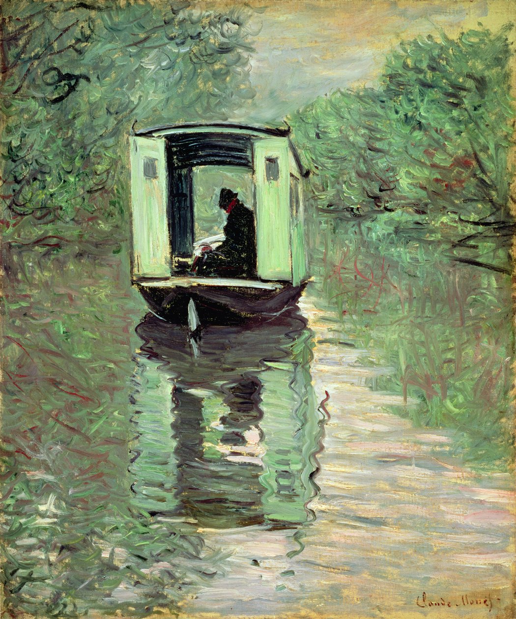The Boat Studio, 1876 od Claude Monet