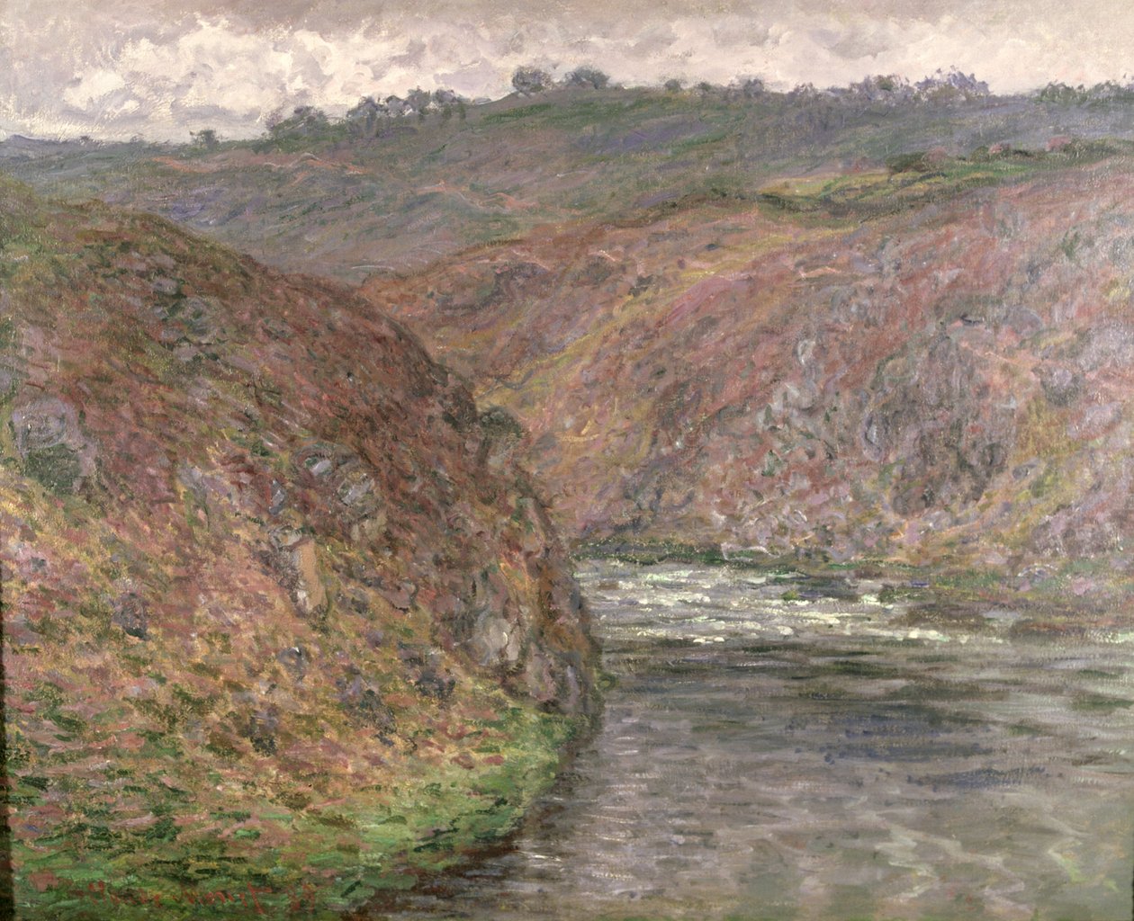 Creuse, temné počasí od Claude Monet