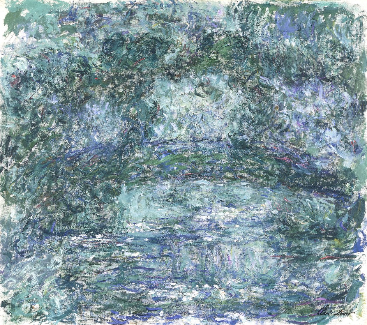 Japonský most; Japonský most, c.1918-1924 od Claude Monet