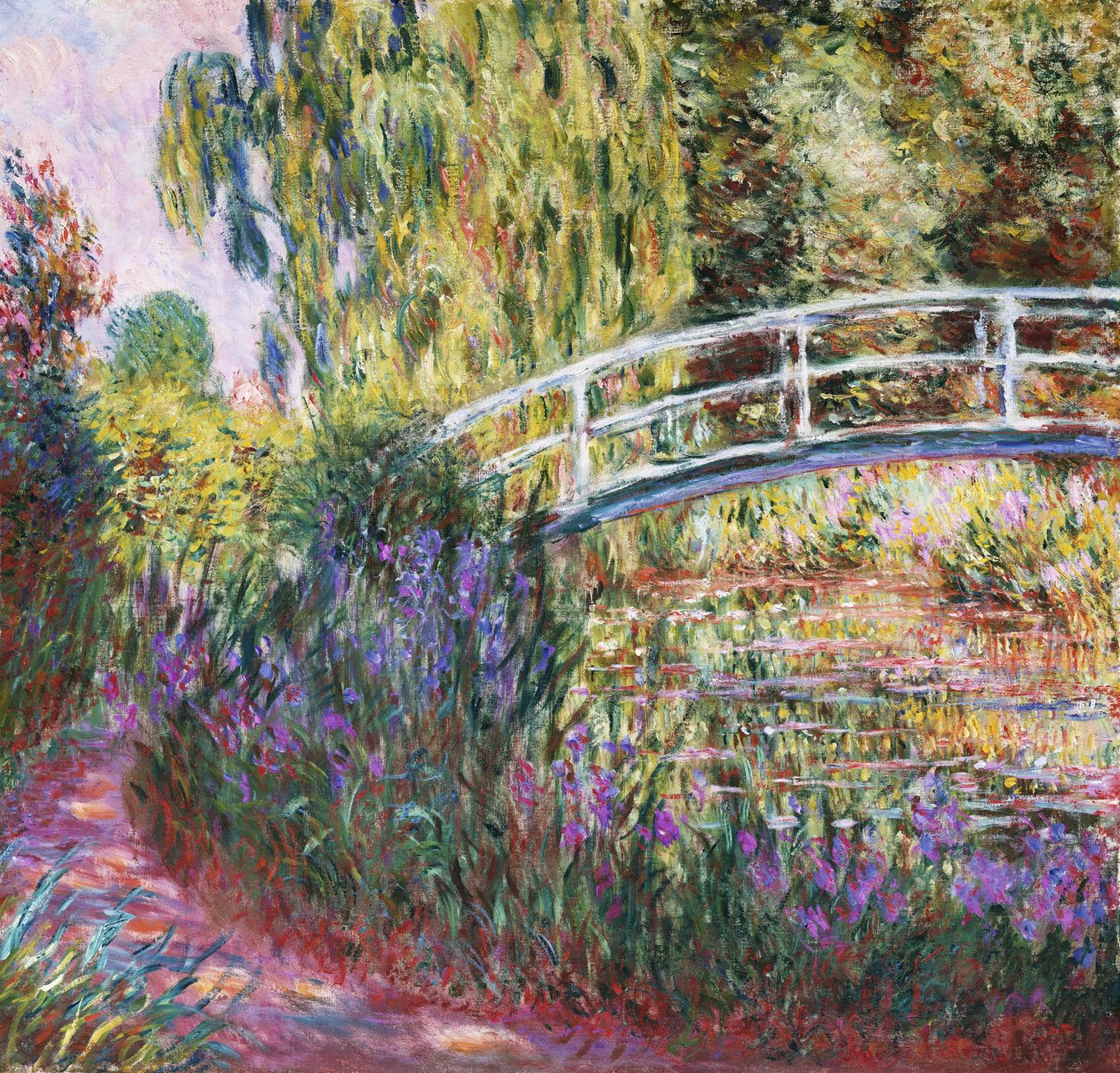 Japonský most, rybník s lekníny od Claude Monet