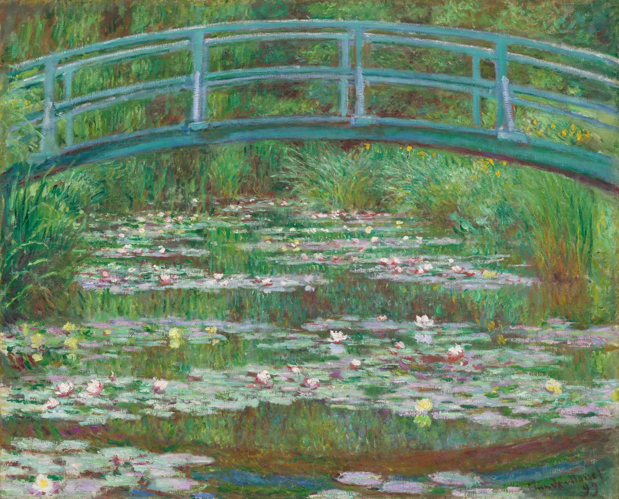 Japonská lávka pro pěší, 1899. od Claude Monet