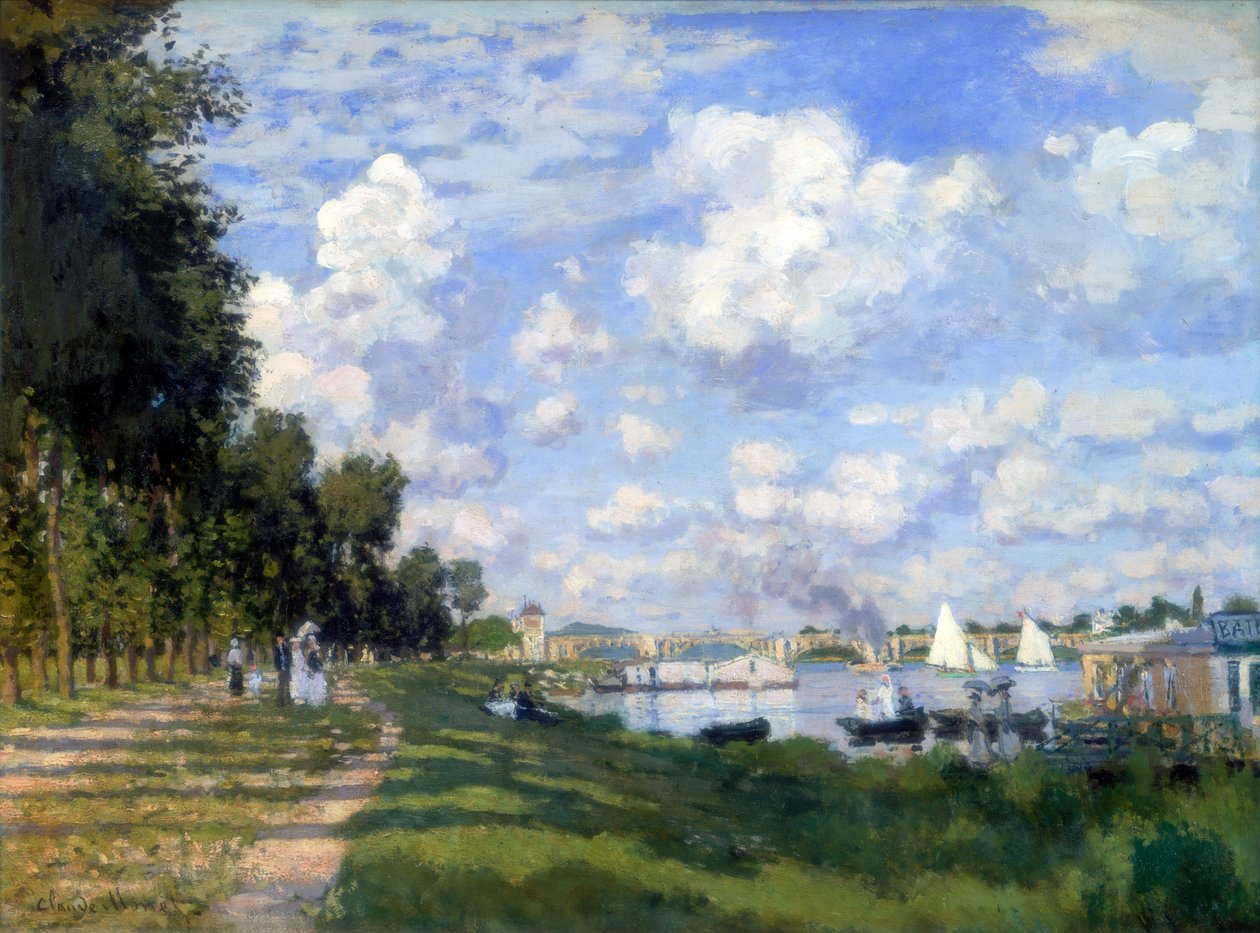 Marina v Argenteuil, 1872 od Claude Monet