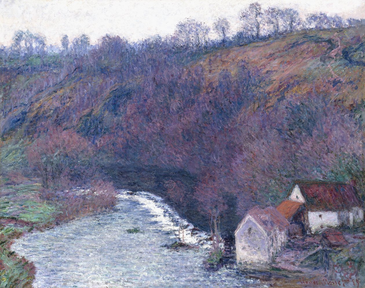 Mlýn ve Vervy, 1889 od Claude Monet