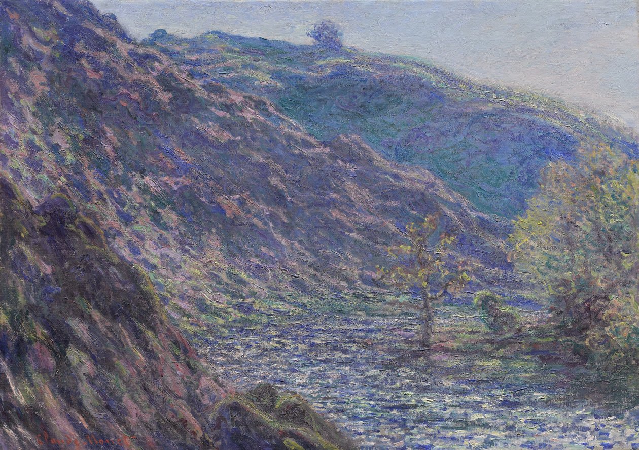 Řeka Petite Creuse, 1889 od Claude Monet