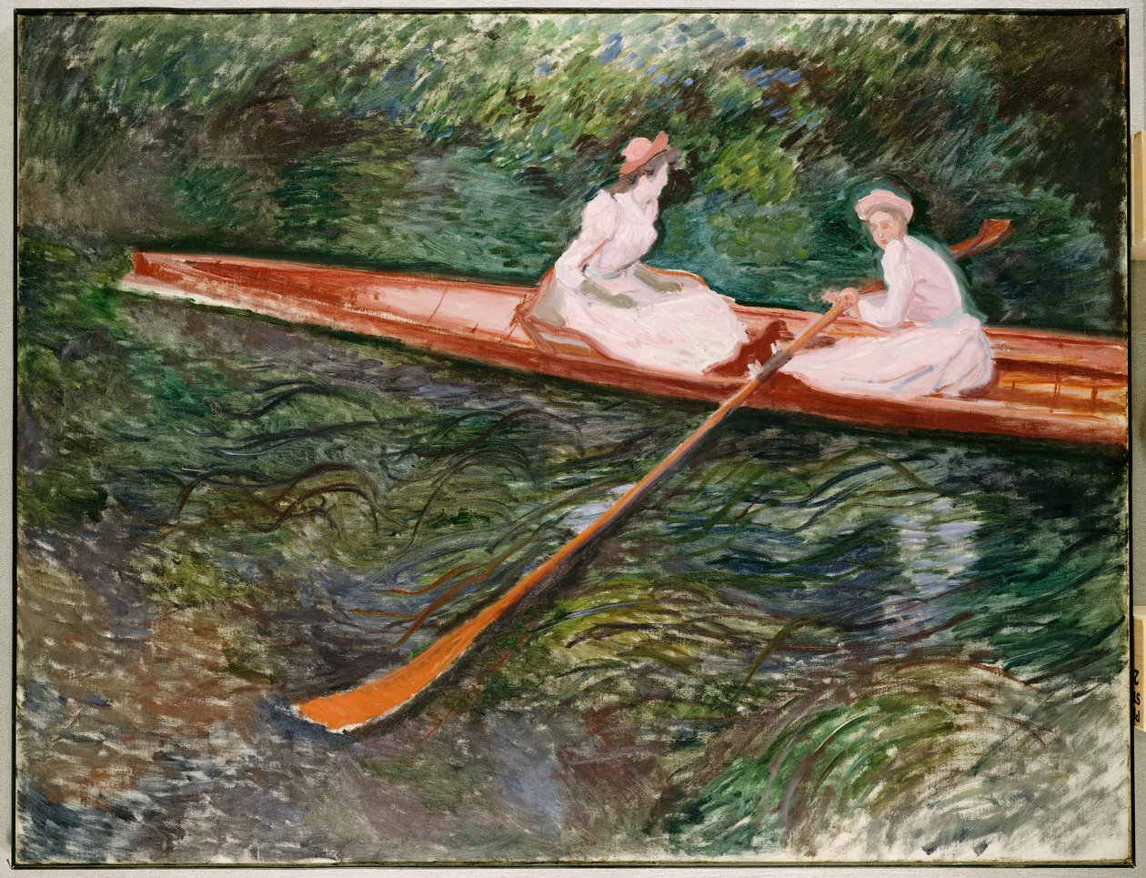 Růžová veslice od Claude Monet