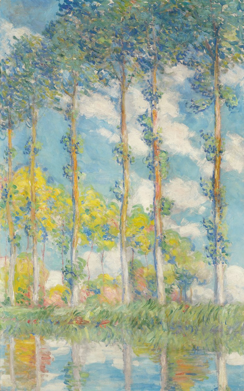 Topoly; Topoly, 1891 od Claude Monet