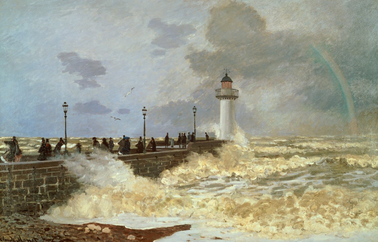 Nábřeží v Le Havre, 1868 od Claude Monet