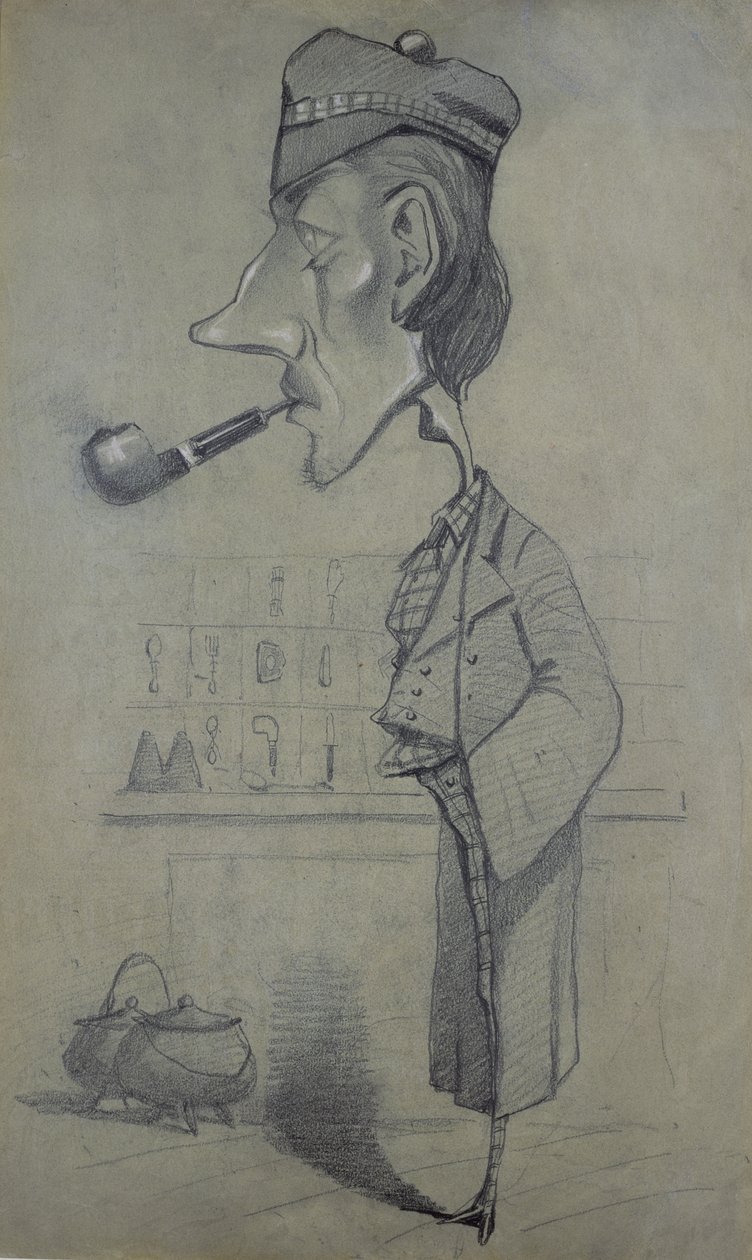 The Scotsman with a Pipe, 1857 od Claude Monet