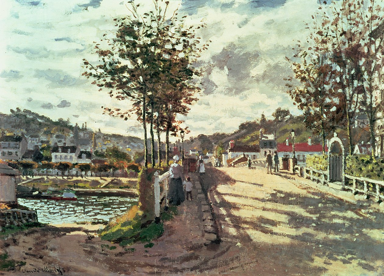 Seina v Bougival od Claude Monet
