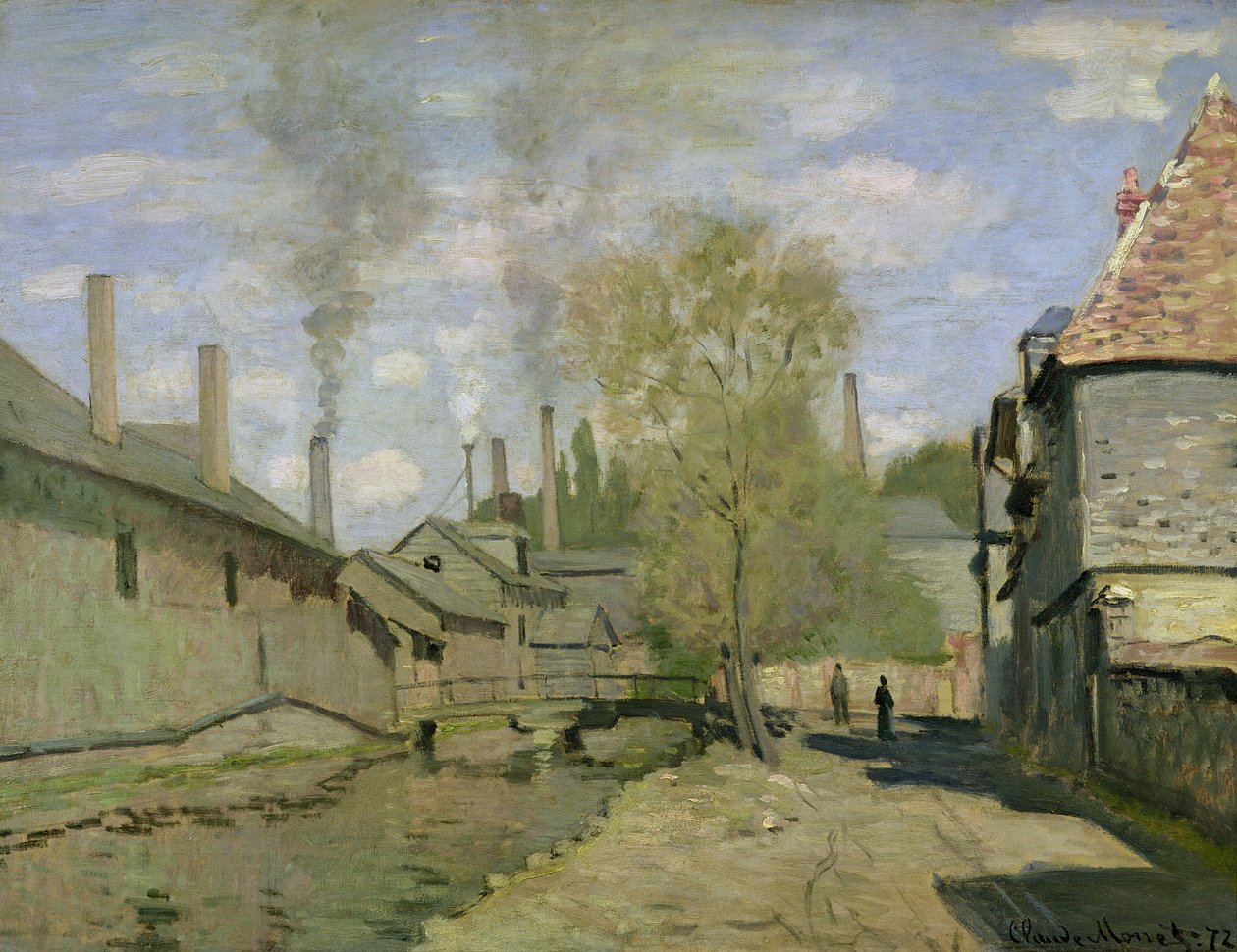 Potok Robec v Rouenu od Claude Monet