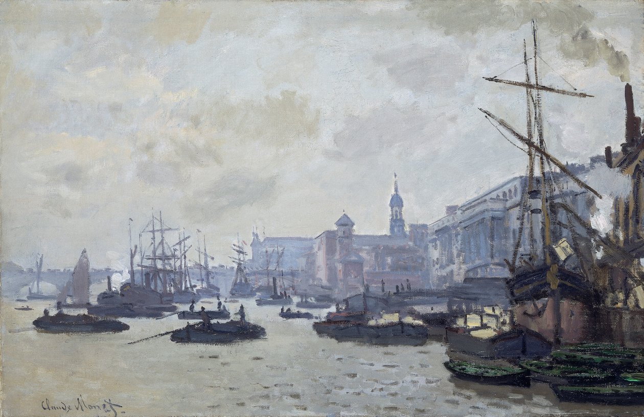 „Temže v Londýně“, 1871 od Claude Monet