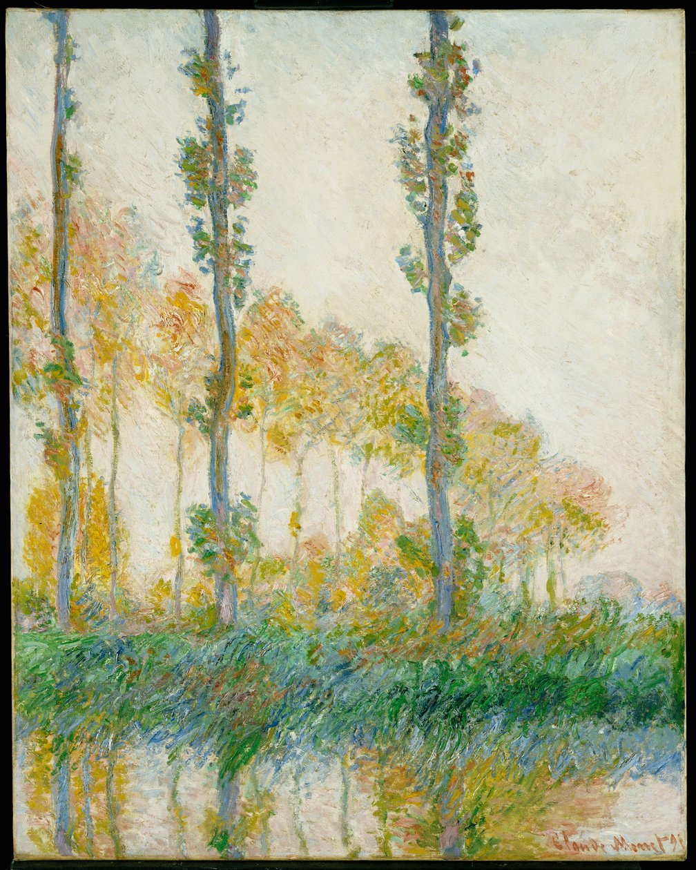 Tři stromy, podzim, 1891 od Claude Monet