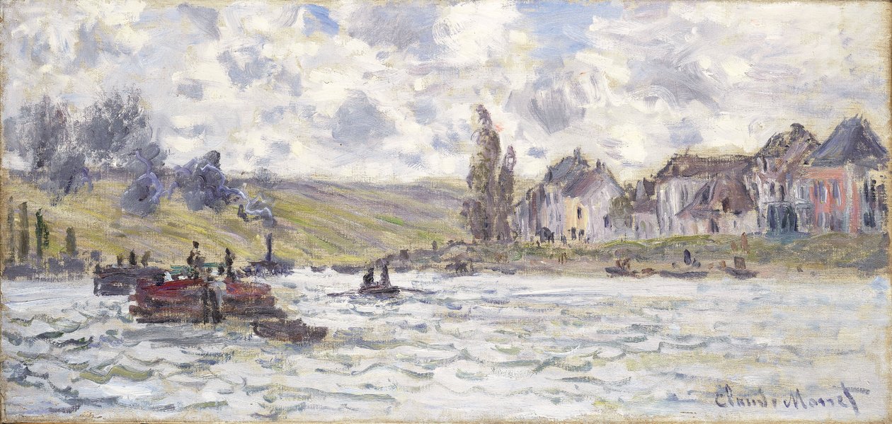 Vesnice Lavacourt, 1878 od Claude Monet
