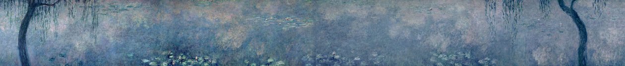 Lekníny, Dvě vrby, c.1915-26 od Claude Monet