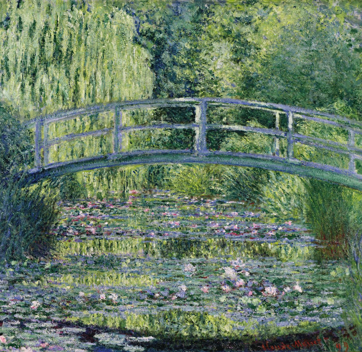 The Waterlily Pond: Green Harmony, 1899 od Claude Monet