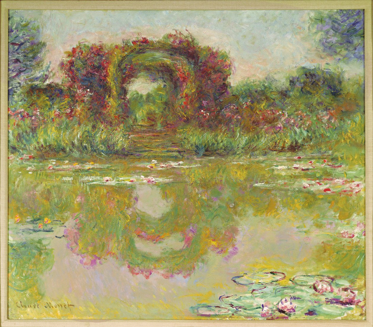 Oblouky růží, Giverny od Claude Monet