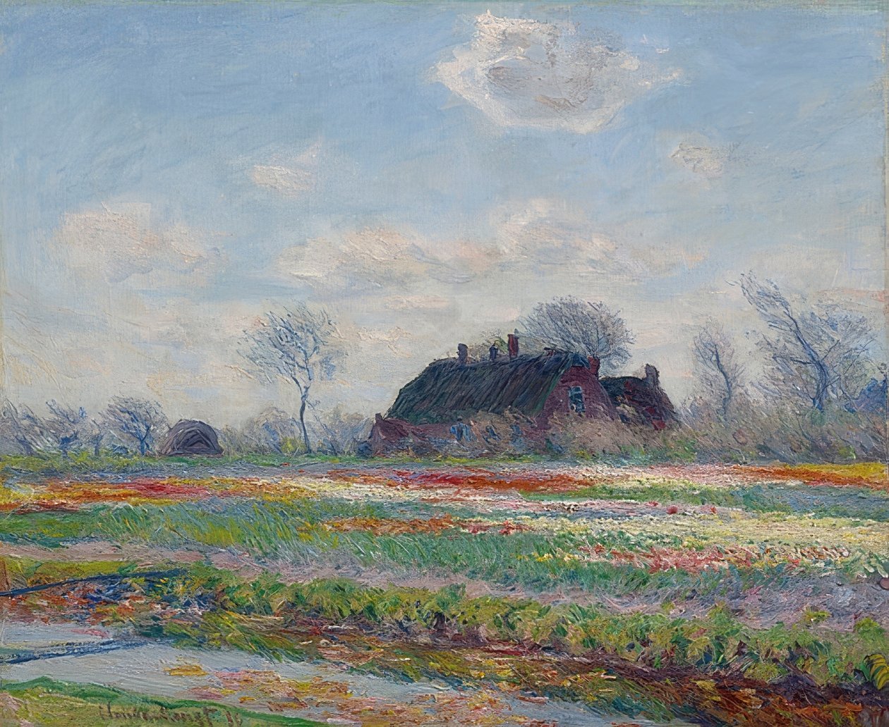 Tulipánové pole v Sassenheimu. 1886 od Claude Monet