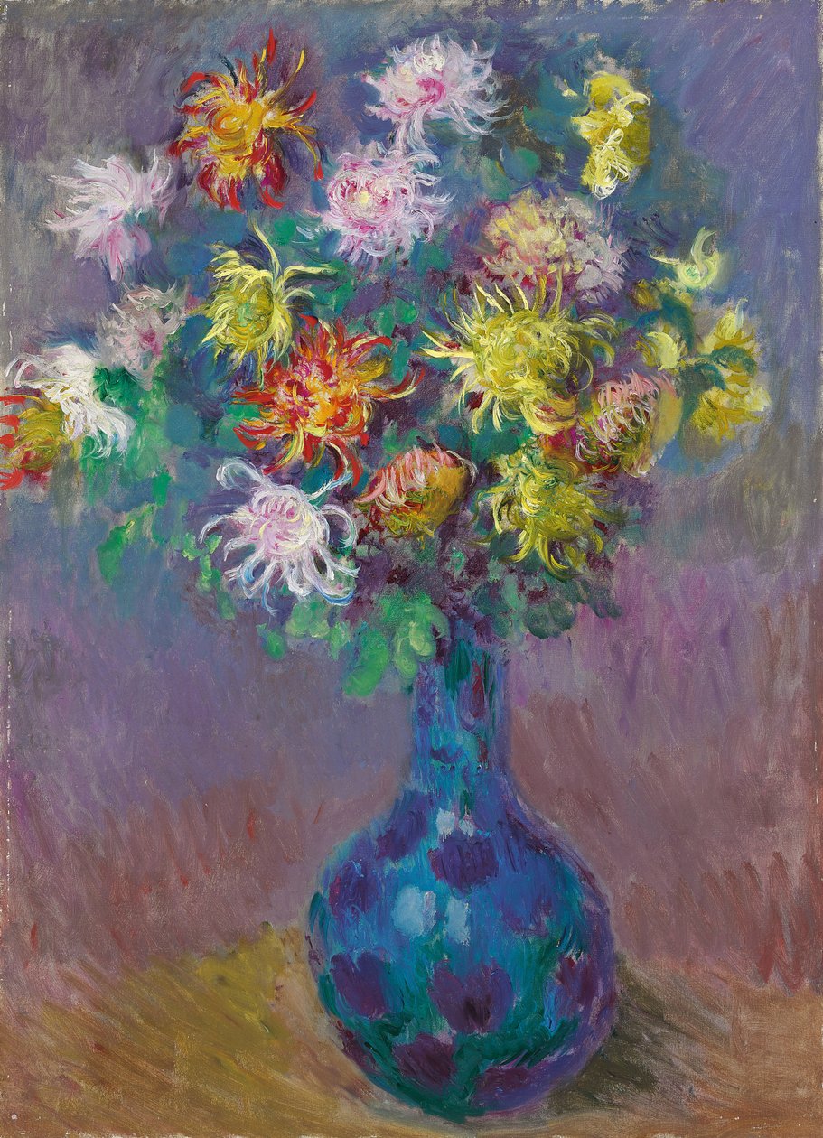 Váza s chryzantémami, 1882 od Claude Monet