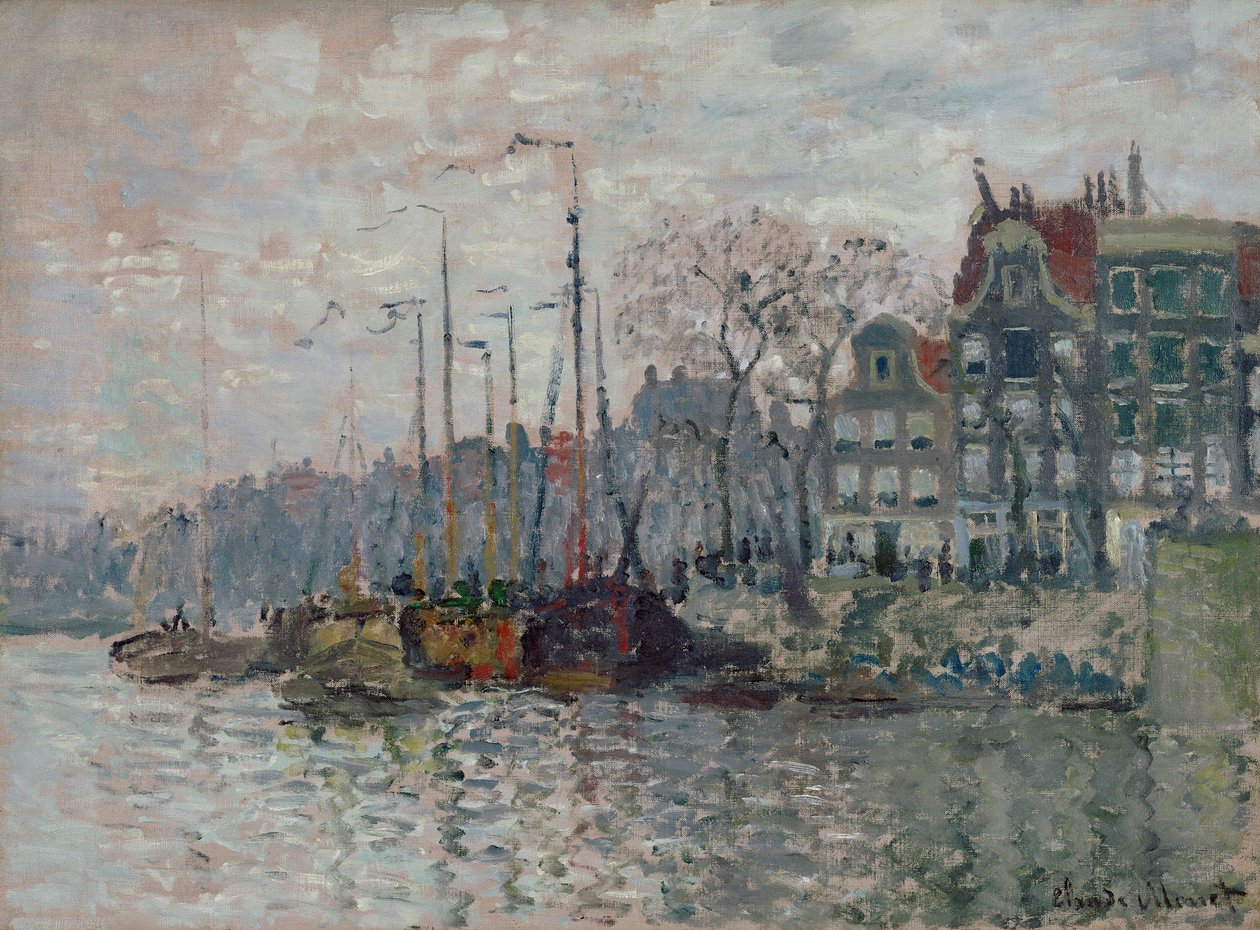Pohled na Amsterdam od Claude Monet