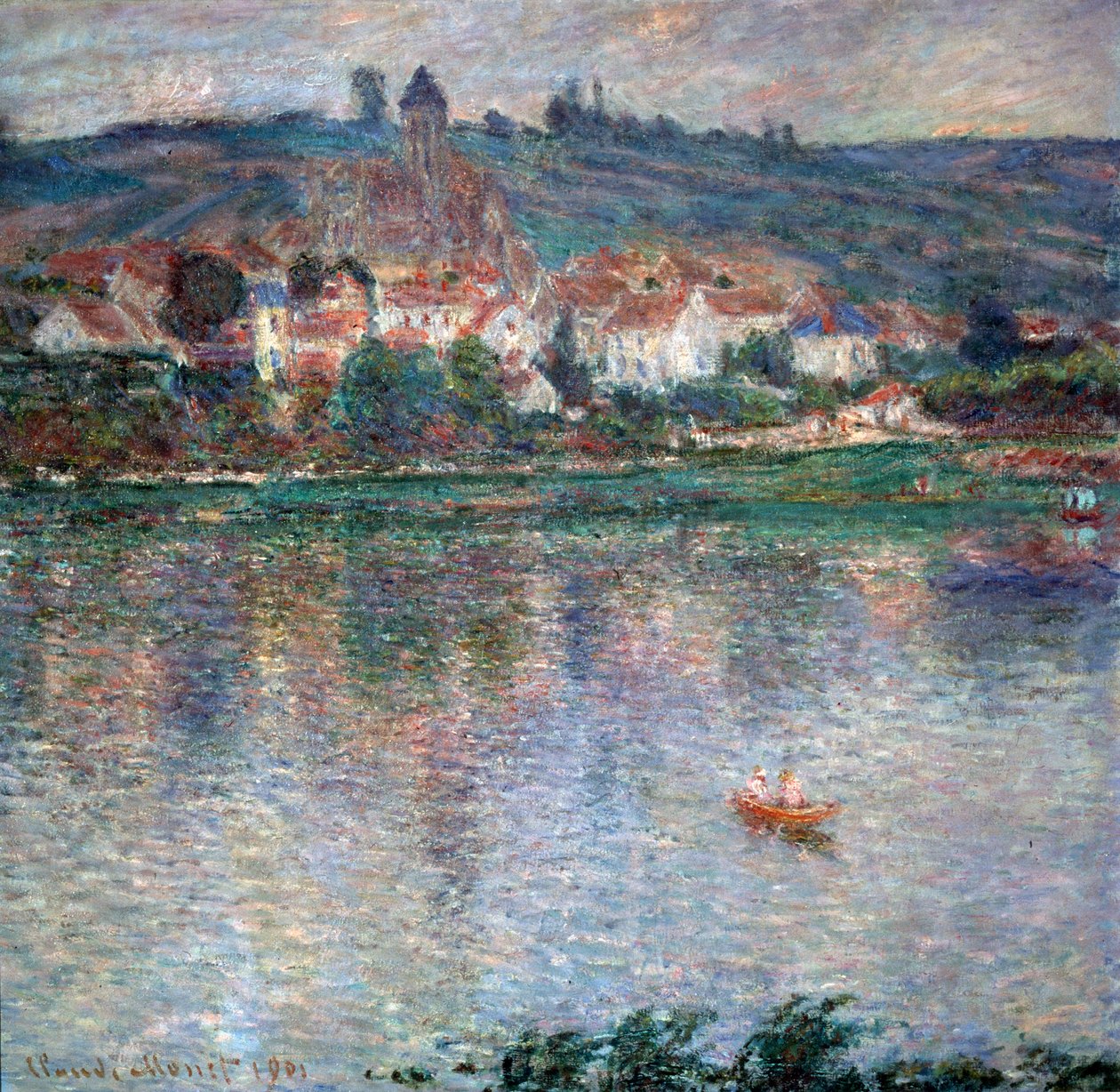 Vesnice Vétheuil, 1901 od Claude Monet