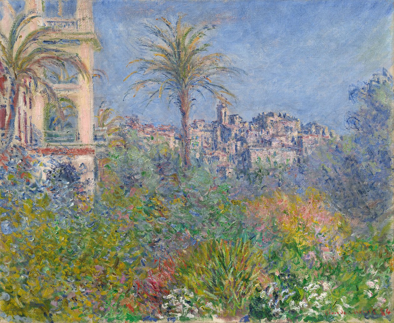 Vily v Bordighera, 1884. od Claude Monet