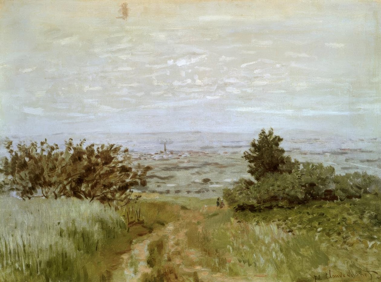 Pohled na pláň v Argenteuil od Claude Monet
