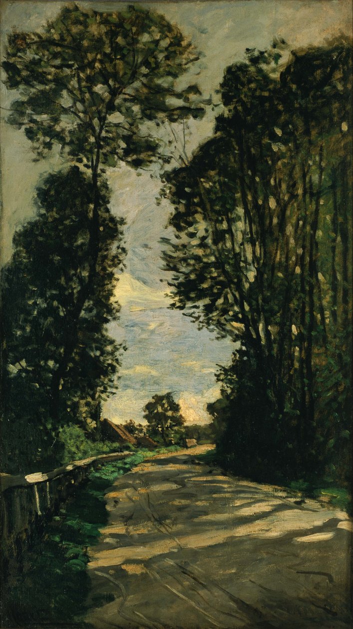 Procházka (Road of the Farm Saint-Siméon) od Claude Monet