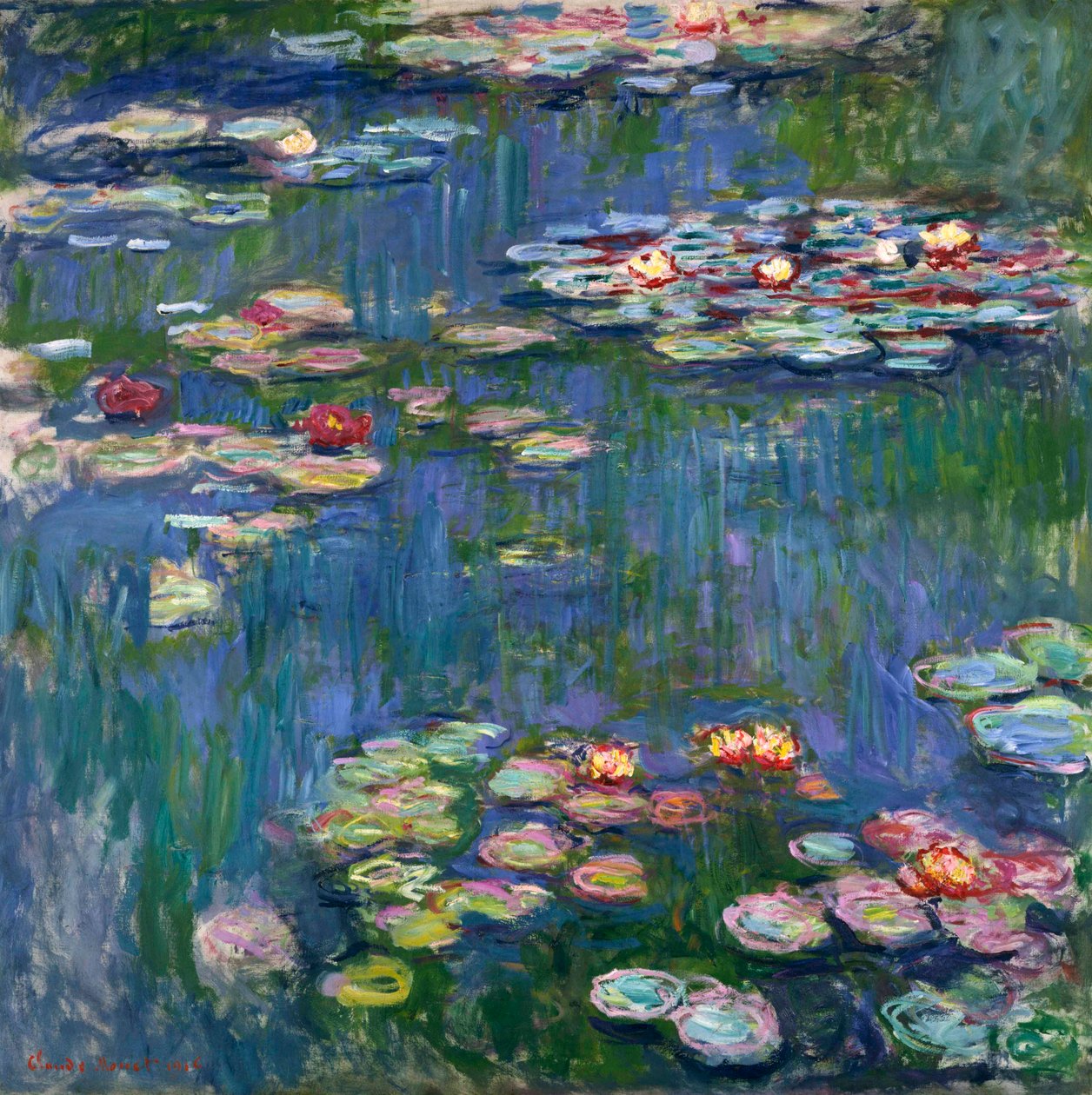 Lekníny, 1916 od Claude Monet