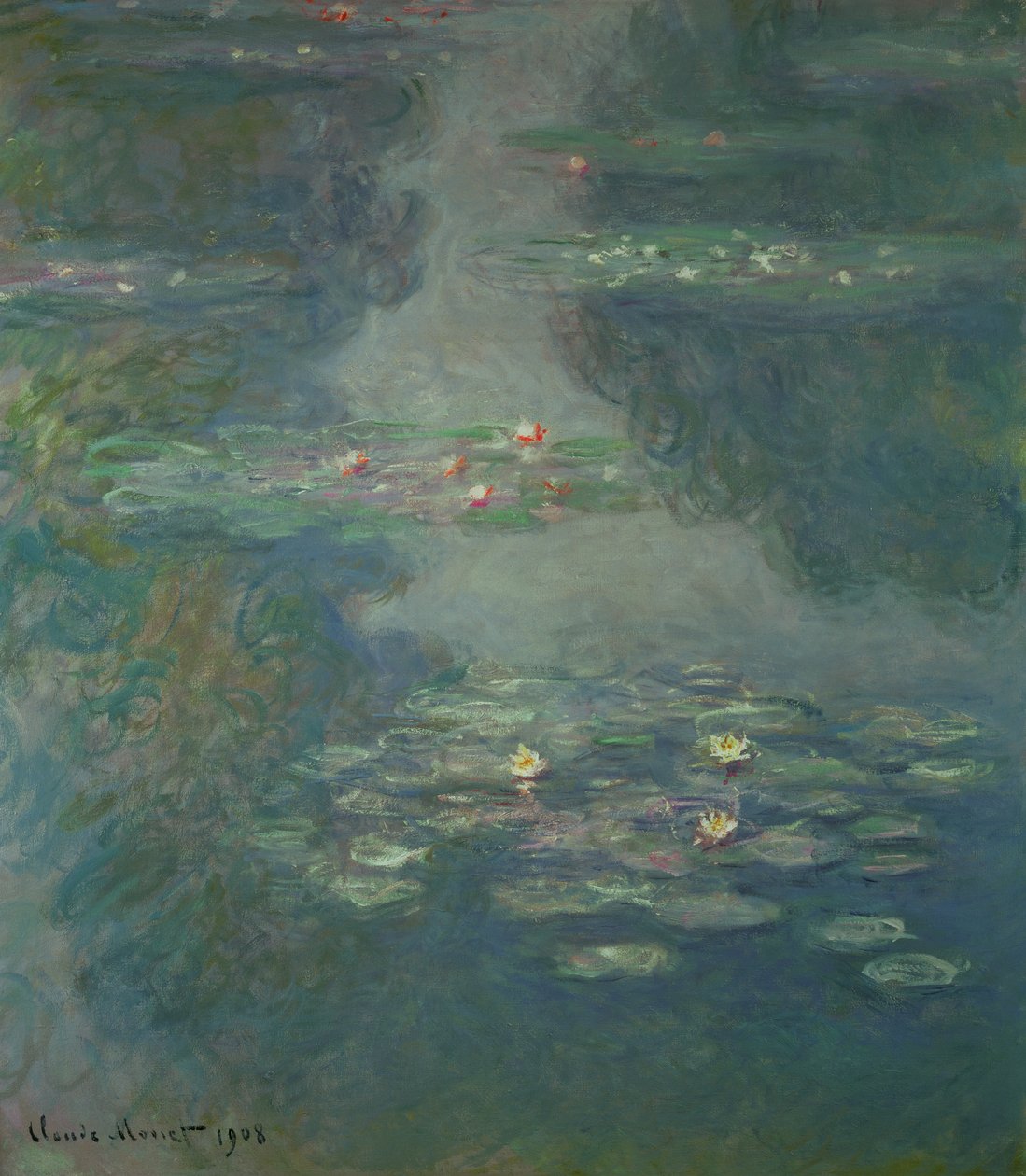 Lekníny, 1908 od Claude Monet