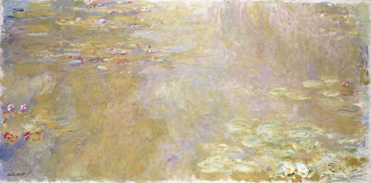 Leknínový rybník, kolem 1917-1919 od Claude Monet