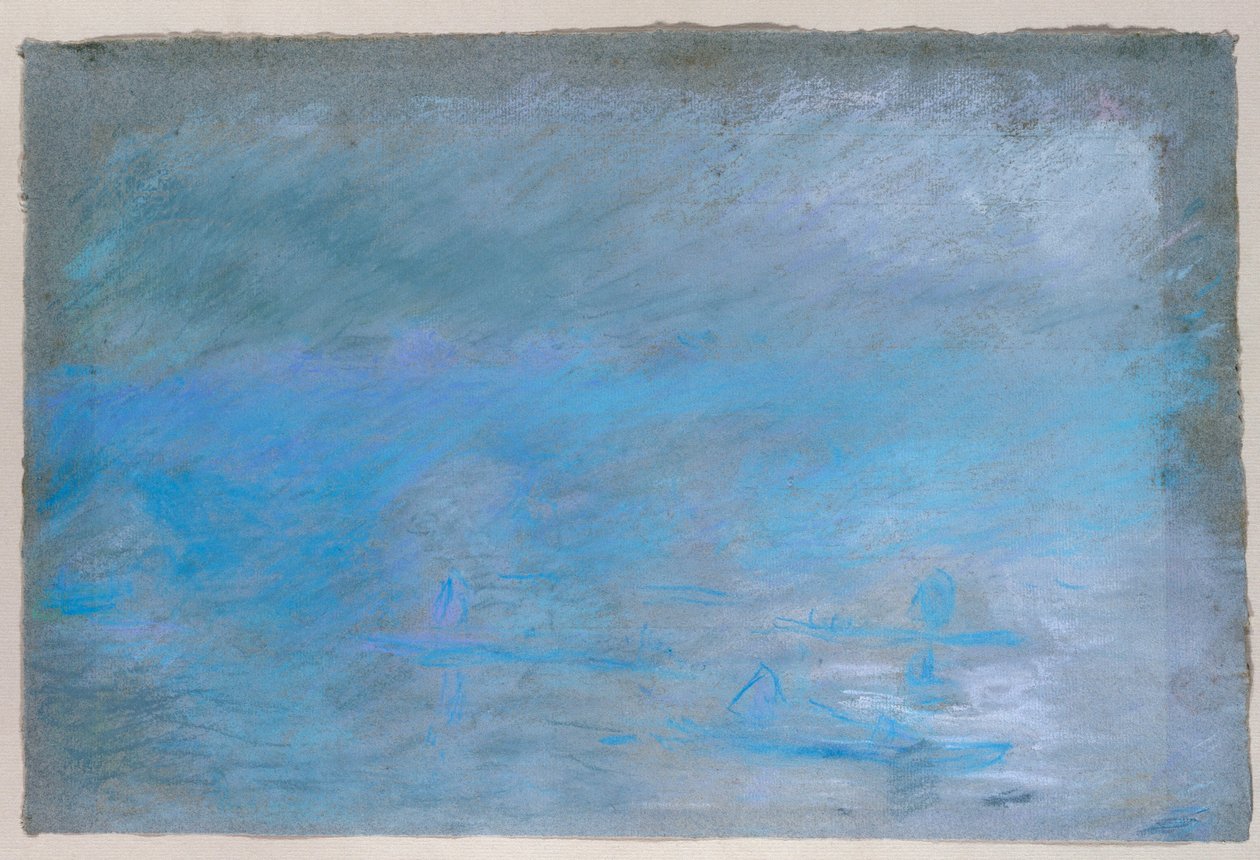 Waterloo Bridge, Brouillard od Claude Monet