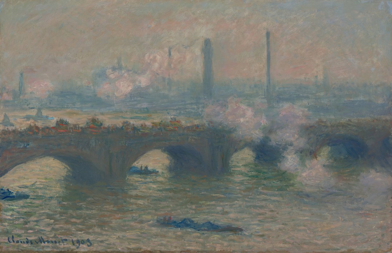 Waterloo Bridge, Gray Day, 1903. od Claude Monet