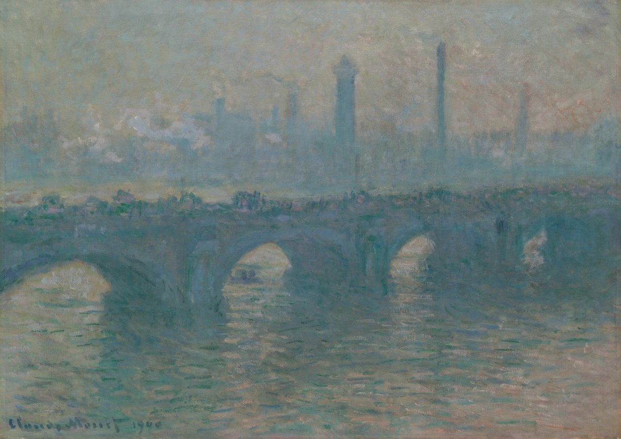 Most Waterloo, Šedé počasí od Claude Monet
