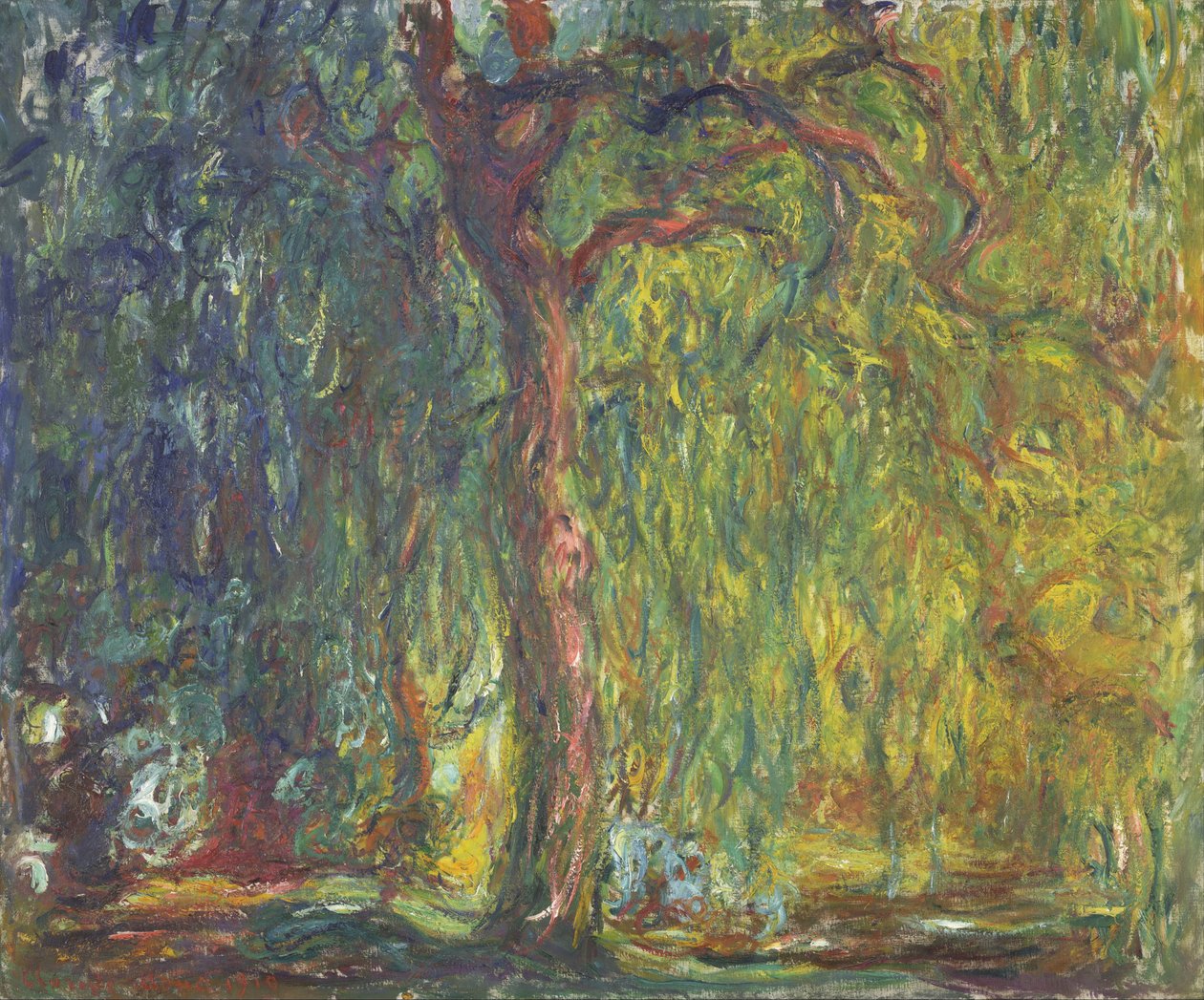 Smuteční vrba od Claude Monet