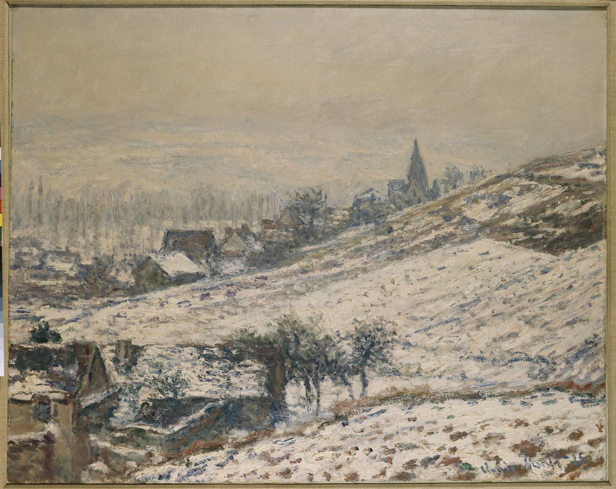 Zima v Giverny, 1885 od Claude Monet