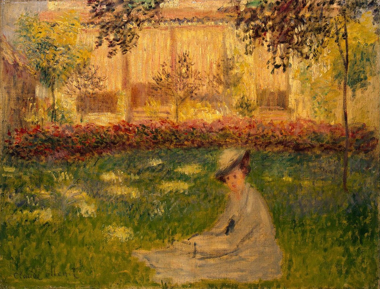 Žena v zahradě od Claude Monet