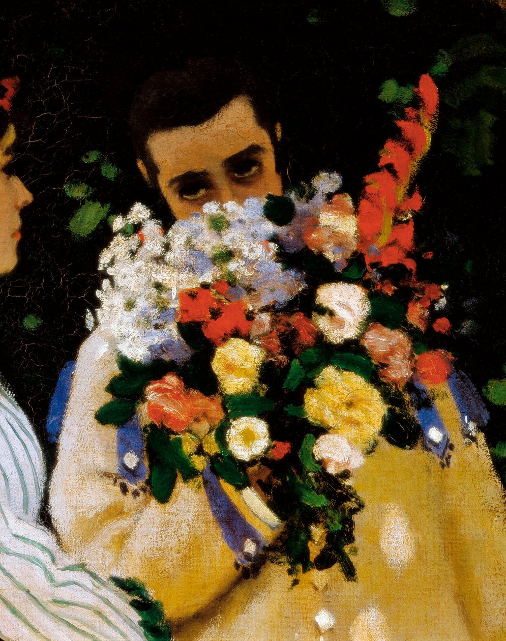 Ženy v zahradě, detail od Claude Monet